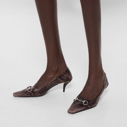 Women's Vittoria python pump
