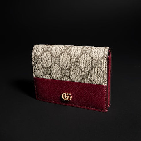 Bi-color GG Marmont small wallet