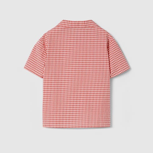 Children's gingham cotton shirt