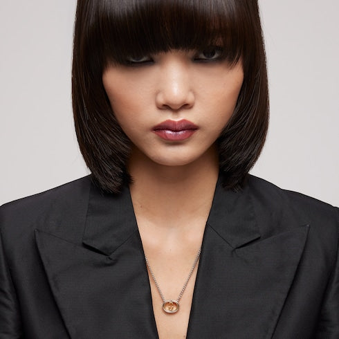 Gucci Interlocking pendant chain necklace