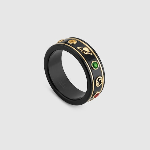 Icon 18k ring with gemstones