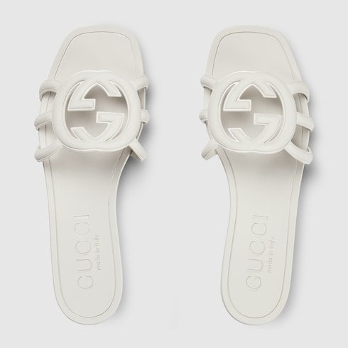 Women's Interlocking G slide sandal