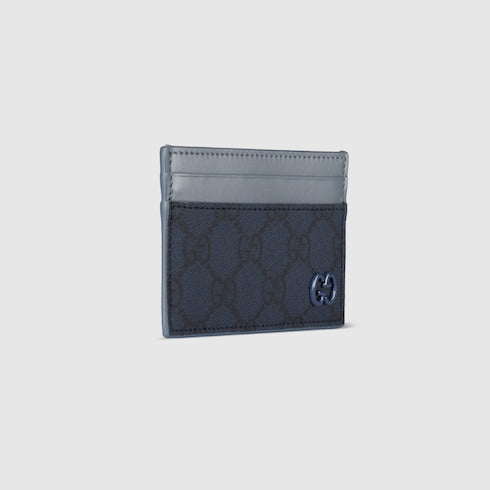 Dusty blue trim GG card case