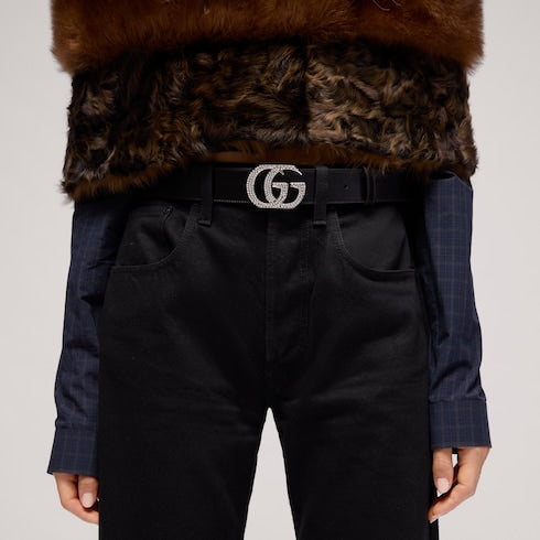 Belt with Double G buckle