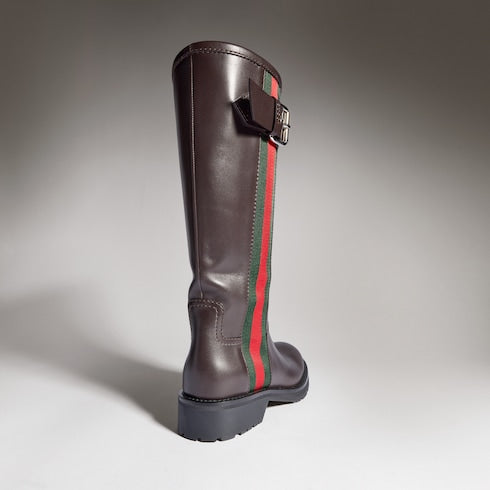 Women's biker boot with Web