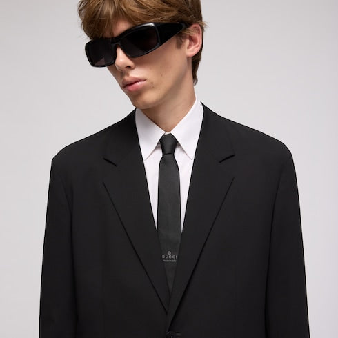 Technical wool blend jacket