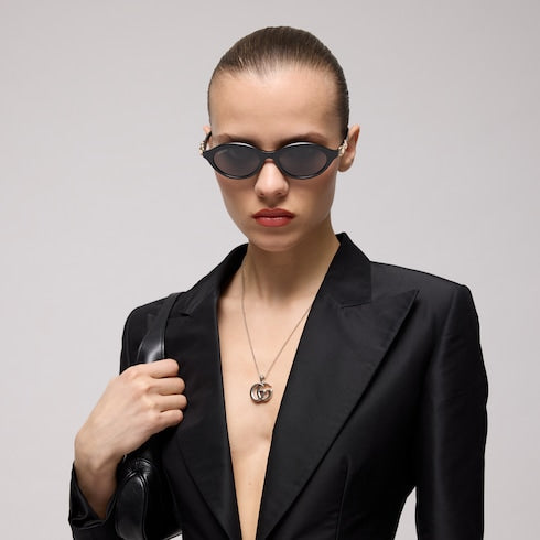 Oval-frame sunglasses