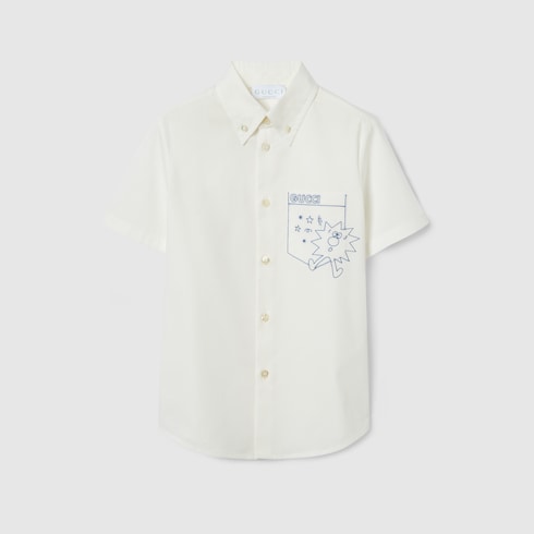 Children's cotton poplin shirt