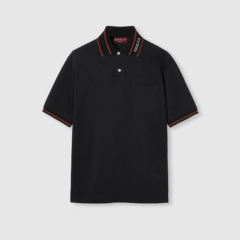 Cotton piquet polo shirt