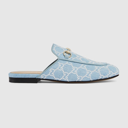 Women's Princetown slipper with pearls