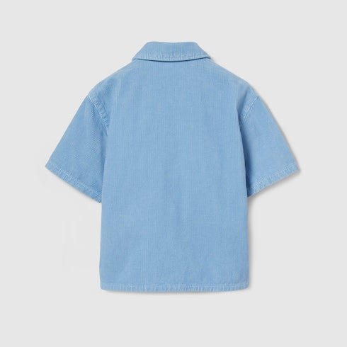 Children's velvet corduroy shirt