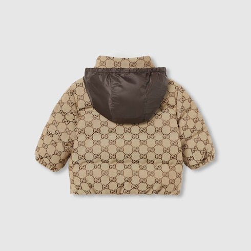 Baby GG canvas padded jacket