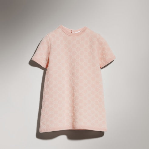 Baby GG wool jacquard dress