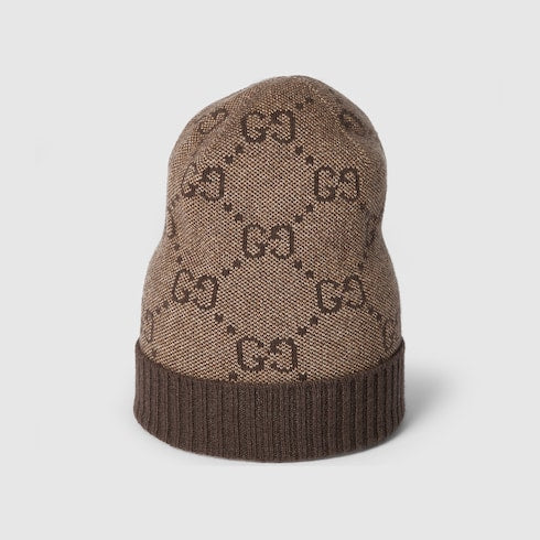 GG cashmere lamé hat