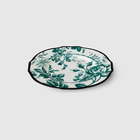 Green Herbarium Accent Plate, Set Of Two