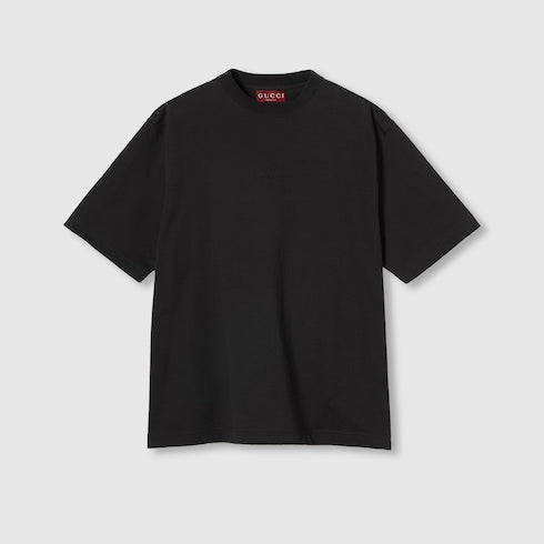 Cotton jersey T-shirt with embroidery