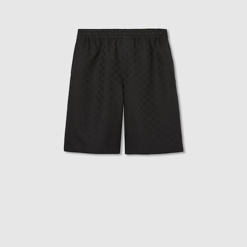 GG canvas linen blend shorts