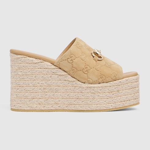 Women's platform espadrille with Horsebit