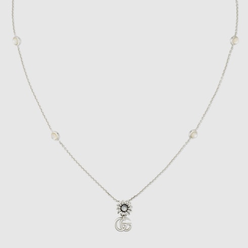 GG Marmont mother of pearl necklace