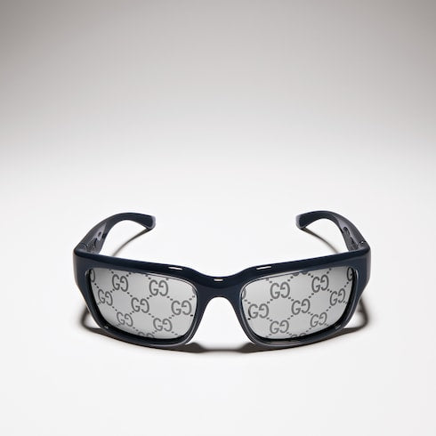 Rectangular-frame sunglasses