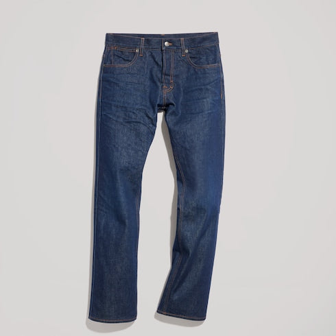 Cotton denim pants with embroidery