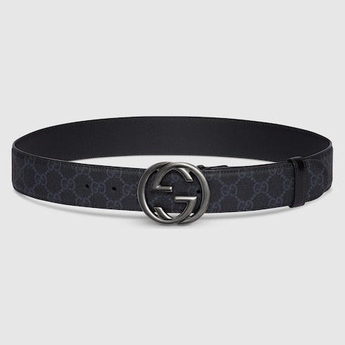 Belt with Interlocking G buckle