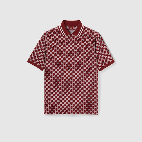 GG cotton piquet jacquard polo shirt