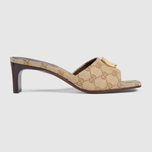 Women's slide sandal with Double G