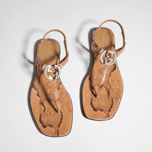 thong sandal with Interlocking G