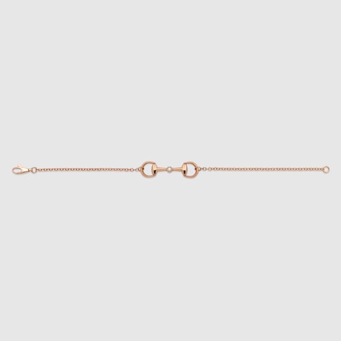 Gucci Horsebit diamond 18k chain bracelet