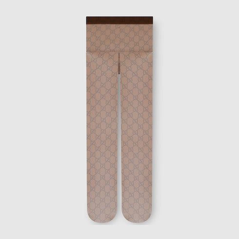 Printed stretch nylon tights