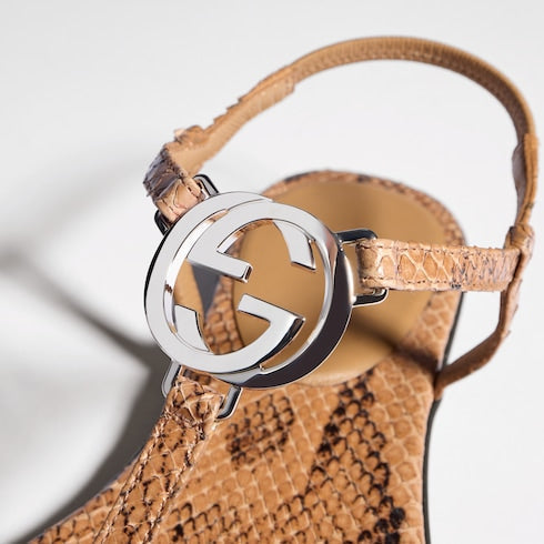 thong sandal with Interlocking G
