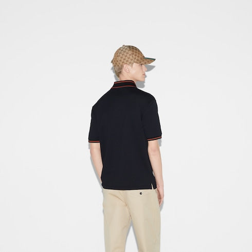 Cotton piquet polo shirt