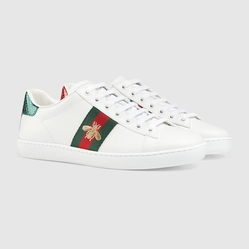 White Women's Ace Embroidered Trainers