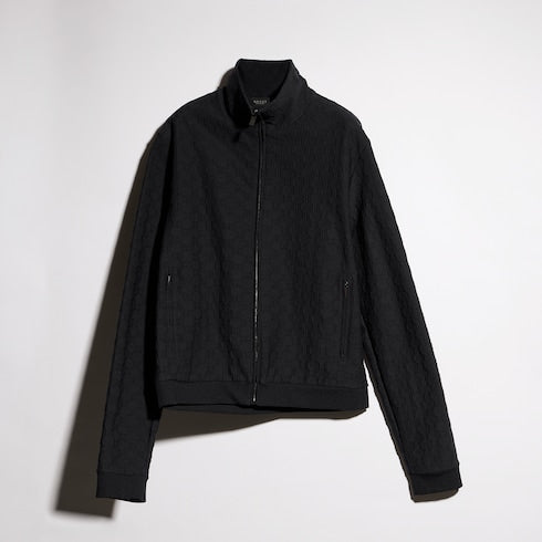 GG jersey jacquard zip jacket