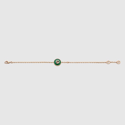 Gucci Interlocking 18k chain bracelet