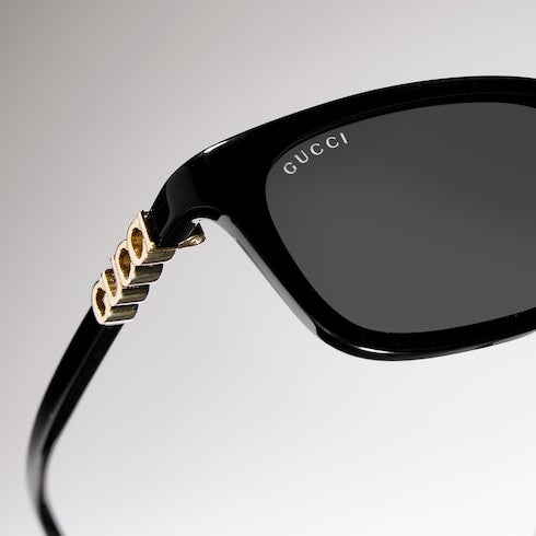 Rectangular-frame sunglasses