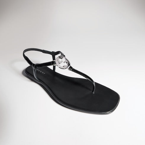 Women's thong sandal with Interlocking G