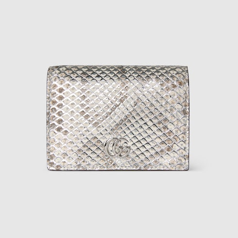 GG Marmont python small wallet
