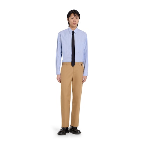 Cotton twill pants with Web detail