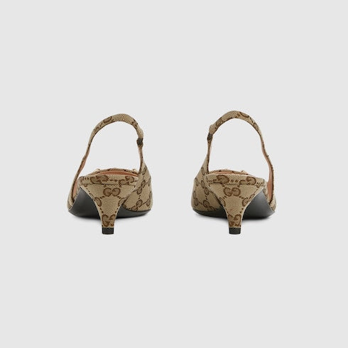 Women's slingback pump with Horsebit