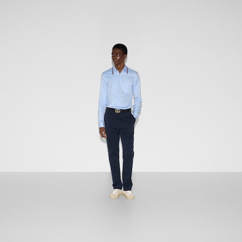 Oxford cotton shirt with Web