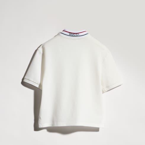 Children's cotton piquet polo shirt