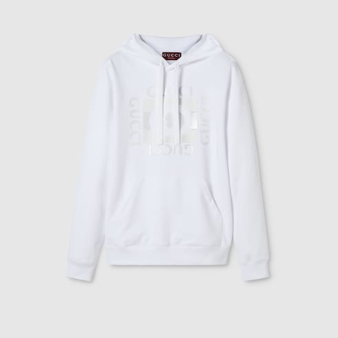 Cotton jersey sweatshirt with print