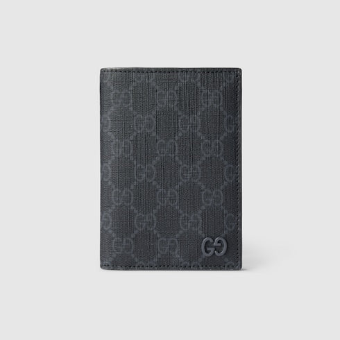 Grey interior GG passport case