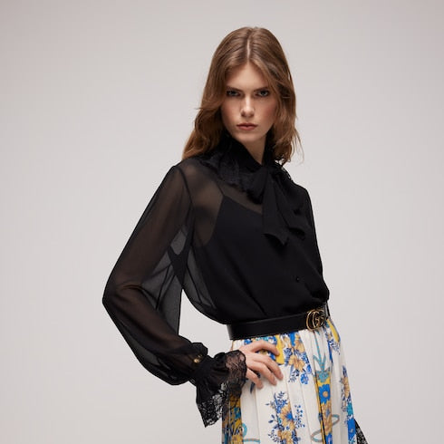 Light silk georgette shirt