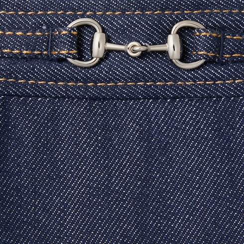 Children's denim skirt with Horsebit