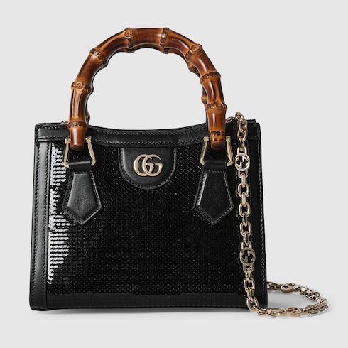 Gucci Diana embroidered small tote bag