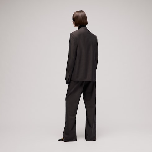 Pinstripe wool mohair jacket