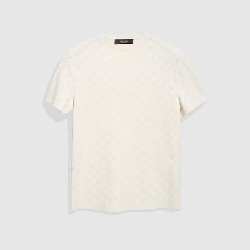Technical GG fabric jacquard T-shirt